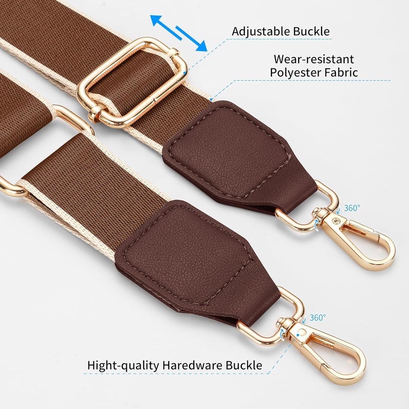 Hamdecro Store Purse Straps Replacement Crossbody, Universal Wide Shoulder Strap for Bags Adjustable Straps for Handbags - Image 3